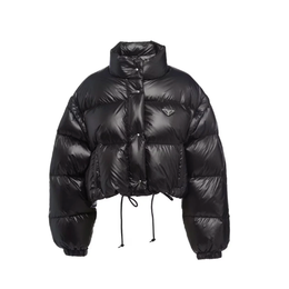 PRD Nylon Cropped Puffer Jacket